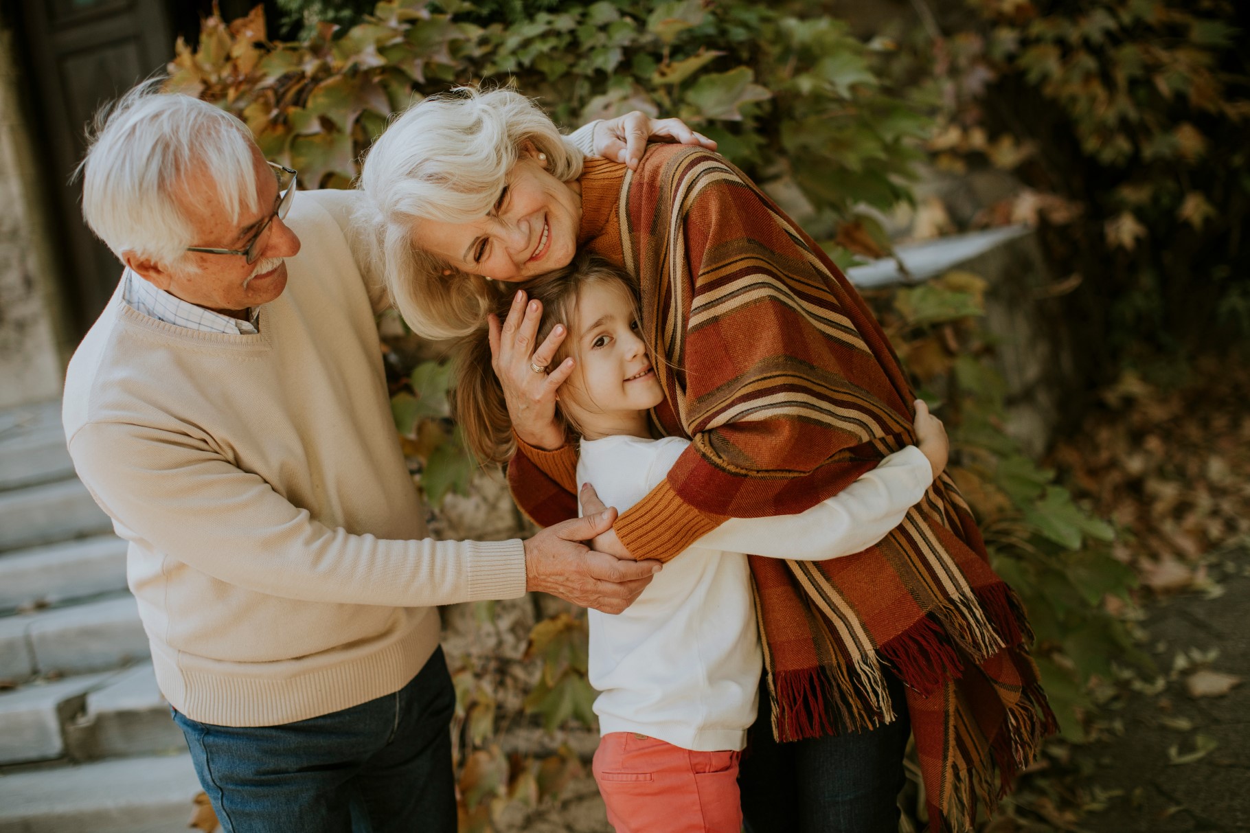 Grandparents enjoying good time